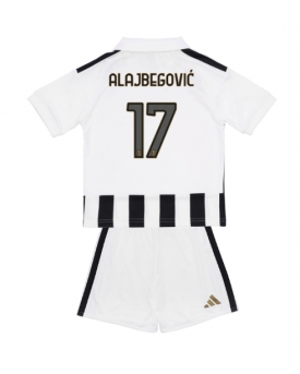 Juventus Kerim Alajbegovic #17 Maglia Gara Casa Repliche 2026-27 Bambino Maniche Corte Juventus Kerim Alajbegovic #17 Maglia Gara Casa Repliche 2026-27 Bambino Maniche Corte